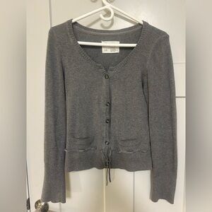 Aeropostale Charcoal Cardigan Sweater